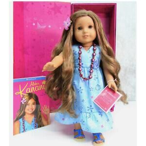 American Girl Kanani Doll Meet Outfit Hawaii Necklace Hair Flower Shoes Book Box